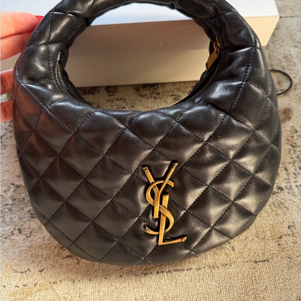Saint Laurent Black Quilted Icarino Bag - Picture 3 of 8